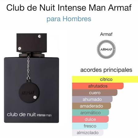 Club de Nuit Intense Man 105ML (La bestia Negra) Provoca con tu  masculinidad. Los acordes clásicos de esta fragancia se complementan con  unas atractivas notas frutales y florales y amaderadas que aseguran