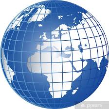 Vinilo Pixerstick Globus Africana Europea • Pixers® - Vivimos para cambiar