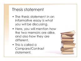 When writing an informative essay, explain a topic as objectively as possible, unless otherwise directed by normally, a thesis statement would communicate an argument or point of view, but opinions do not belong in informative essays. Swbat Introduce The Topic Of Their Essay Using A Hook And Creating A Thesis Statement Ppt Video Online Download