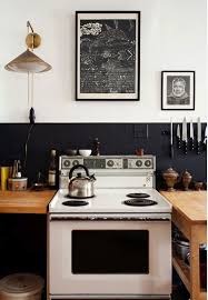black white wood for the kitchen inspiration cuisine cuisines retro choses de cuisine