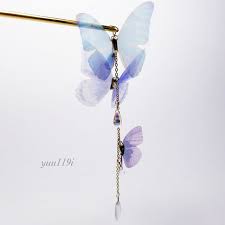 蝶々の簪 かんざし 日本のジュエリー かわいいジュエリー イヤージュエリー