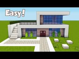 How To Build A Small Modern House In Minecraft Minecraft How To Build A Small Modern Minecraft Houses Minecraft House Tutorials Easy Minecraft Houses