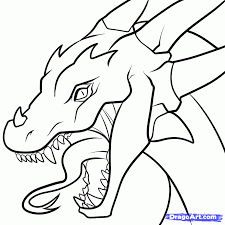 Draw A Dragon Realistic Dragon Step By Step Drawing Sheets Added By Dawn April 3 2012 12 05 51 Pm Easy Dragon Drawings Cool Easy Drawings Easy Drawings
