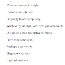101 Catchy Interior Design Slogans And Advertising Taglines Interior Design Quotes Bathroom Design Concepts Popular Interior Design