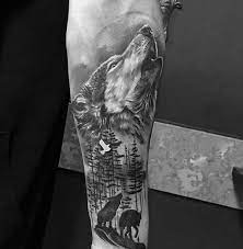 40 Wolf Forearm Tattoo Designs For Men Masculine Ink Ideas Wolf Tattoo Sleeve Inner Forearm Tattoo Forearm Tattoo Design