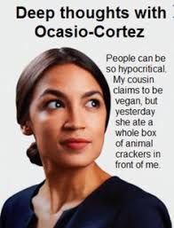 Do they talk? he wondered aloud. Crazy Eyes Ocasio Cortez