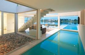 This project can be much cheaper at $4,000, or pricey at $100,000+. 12 Modern Indoor Pools Design Milk Indoor Pool Design Pool Houses Modern Pools