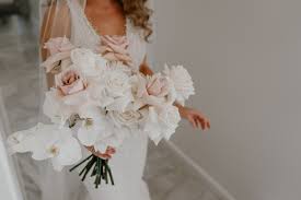 Lauren had the perfect summer wedding. White Wedding Bouquets Mondo Floral Designs