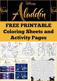 Free printable aladdin coloring pages for kids. Free Printable Aladdin Coloring Pages And Activity Sheets