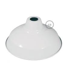 Modern lampshades can be classified by shape, by material, by fitter, or by function. Abat Jour Bistrot E27 En Metal Peint Diametre 30 Cm