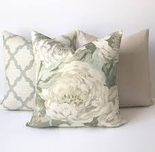 Linen pillowcase in sage green color. Sage Green And Aqua Antique Floral Decorative Pillow Cover Etsy Floral Decor Pillows Decorative Pillow Covers Etsy Pillow Covers
