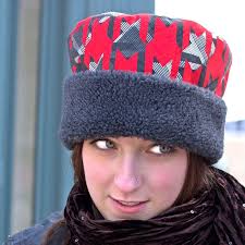 Red Roll Brim Beanie