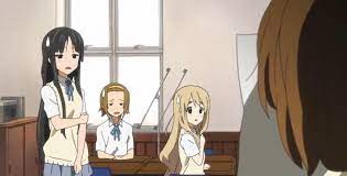 Mio and Ritsu are so in sync with one another, that even their disappointed  looks to Yui are the same. : rk_on
