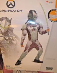 Blizzard Overwatch Boys Genji Muscle Jumpsuit Halloween Costume Medium or  Large | eBay