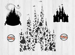 Disney Castle Svg Dxf Cinderella Magic Kingdom Disneyland Tinkerbell Disney Silhouette Clipart Mickey Mouse Tapestry Wall Tapestry Tapestries For Guys