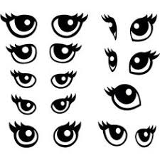 Color the eyeglasses if you chose the plain template. 98 Eyes Templates For Decorating Ideas Cartoon Eyes Cartoon Faces Eyes
