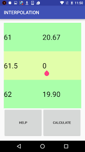 X 1, x 2, x 3, y 1, y 2, q 11, q 12, q 21 and q 22 need to be entered/copied from the table. Interpolation Lineaire Pour Android Telechargez L Apk