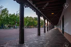 City of santa fe covid updates and info. Santa Fe City New Mexico Usa May 15 2019 Traditional Building With Covered Walkway In Santa Fe Downtown Sunset Time Stock Photo Picture And Royalty Free Image Image 141998548
