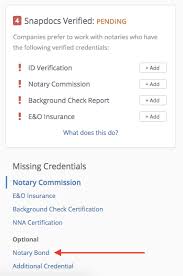 As with all bonds, notary bonds are seen as a form of insurance to protect all parties. How Can I Tell Whether A Notary Bond Is Part Of My Snapdocs Verified Requirements Snapdocs