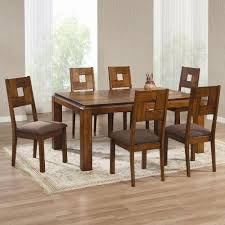 1 star & up & up; 7 Piece Natural Tone Rectangle Dining Table And Chair Set By Athomemart Http Www Amazon Affordable Dining Room Sets Ikea Dining Sets Cheap Dining Room Sets