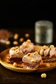 Dacquoise Noisettes Praline Croustillant Et Ganache Au Chocolat Au Lait Un Dejeuner De Soleil Dacquoise Noisette Ganache Chocolat Au Lait Dacquoise