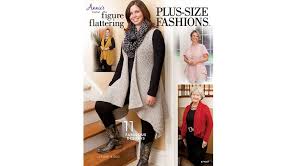 Clothes that flatter a plus size figure. Book 1387 Figure Flattering Plus Size Fashions Crochet Plymouth Yarn