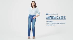 A slightly relaxed cut through the seat and thigh eases into a tapered leg for a classic fit. Amanda Stretch Fit Jeans By Gloria Vanderbilt Youtube