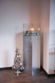 Windlichtsaule Kerzenhalter Windlicht Fiberglas Candela Silber Hochglanz Windlicht Weihnachtsdeko Fur Drinnen Bodenkerzenhalter