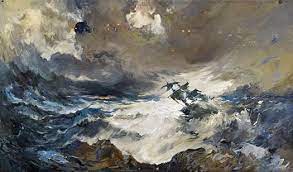A Painting Of A Boat In A Tempest Shakespeare Plays Shakespeare American Life