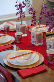 Chinese New Year 2014 Dinner Party Table Settings Asian Party Decorations Chinese New Year Decorations