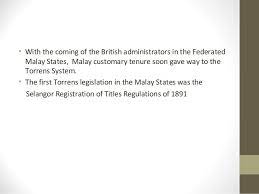 And even if they do, i mean, how many people are we going to let roy kill in the meantime? Land Law 1 Historical Background Of Land Law In Malaysia