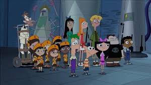 Doofenshmirtz through his otherdimensionator, they find themselves in an alternate universe where a second, truly evil dr. Across The 2nd Dimension Phineas Ferb Isabella Candace Jeremy Stacy Buford Baljeet Hei Phineas And Ferb Phineas And Ferb Movie Animated Cartoon Movies