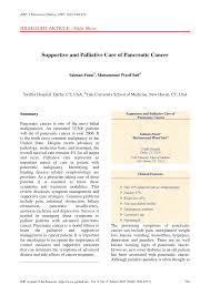 Pancreatic cancer upper abdominal cancer peptic ulceration cholelithiasis irritable bowel syndrome mesenteric vascular disease endometriosis. Pdf Supportive And Palliative Care Of Pancreatic Cancer
