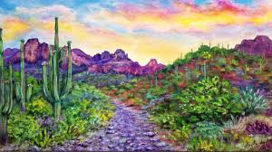 Desert Sunset Landscape Acrylic Painting Live Instruction Youtube How to paint starry night by vincent van gogh.