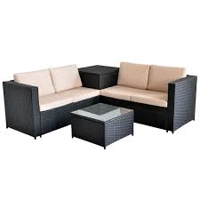 Sitzgruppen aus rattan bequem bestellen. Xxl Polyrattan Sitzgruppe Garten Sofa Kaufland De