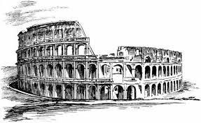 El coliseo se ha convertido en el icono romano. Coliseo Coliseo Romano Dibujo Boceto De Paisaje Bocetos Arquitectonicos
