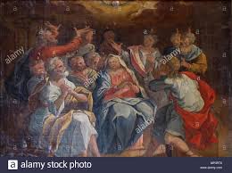 Notre dame de liesse, la pentecôte, tableau, basilique, vitraux, sanctuaire, pèlerinage, guide conférencière, lelere gisèle, diocèse de soissons. Pentecote Stockfotos Und Bilder Kaufen Alamy