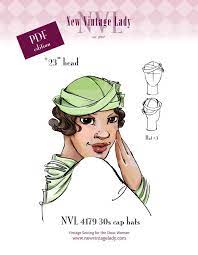 Nvl 1930s Cap Hats 23 Head In Pdf 4179 Etsy Hats Vintage Caps Hats Hats