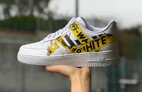 Custom Bart Simpson Off White Nike Air Force 1 Low White White Nike Shoes Nike White Nikes