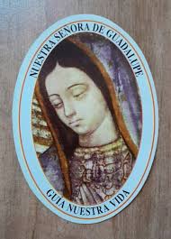 LLAVERO CUERO OVAL NUESTRA DE GUADALUPE