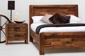 Look for weathered finishes, barn wood, or reclaimed wood to look to a poster bed to bring a stately, vintage feel to a bedroom. Sleep Design Chester Solid Acacia Wooden Bed Frame Rustic Farmhouse Style King Size Bedroom Furniture Home Kitchen Tennesseegreenac Com