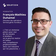 We are pleased to announce the appointment of François-Mathieu Duhamel as  Operations Director, Global Managed Services. , With nearly 25 years'  professional experience under his belt, he is recognized ...