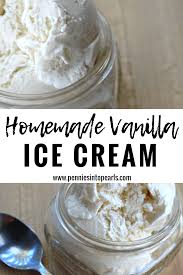 Homemade Vanilla Ice Cream Recipe Recipe Homemade Vanilla Ice Cream Recipe Homemade Vanilla Ice Cream Ice Cream Maker Recipes