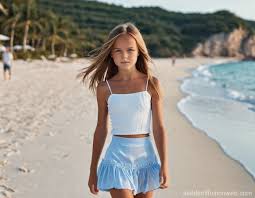 Kristina Pimenovas Beach Walk in Style | Stable Diffusion Online