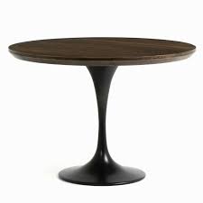 It features two drop leaves that lift to extend the. Aero Tulip Brown Oak Round Dining Table 42 Zin Home