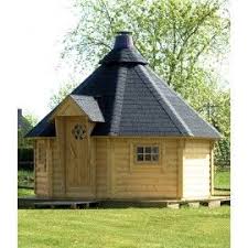 Surfaces De Nos Chalets Et Maisons En Bois A Partir De 10 M En 2020 Cabane Barbecue Maison Octogone Maison En Rondins