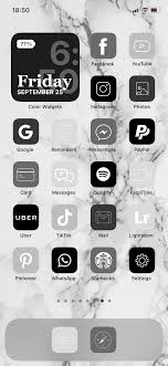 200 Ios 14 App Icons Minimal Black White Grey Minimalist Social Media Logos App Icon Black App Homescreen