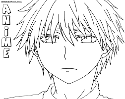 These printable adult coloring pages are for you to find zen amongst beautiful illustrations. Cool Boy Anime Coloring Pages Novocom Top