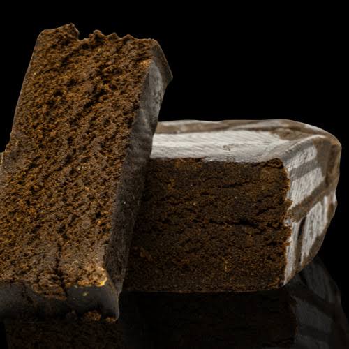 Bloc de résine Afghan Hash foncé à la texture moelleuse et malléable