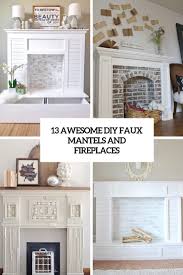 Related images with fireplace surround finale interiors wall mounted fireplace, wall mount electric fireplace. 13 Awesome Diy Faux Fireplaces And Mantels Shelterness